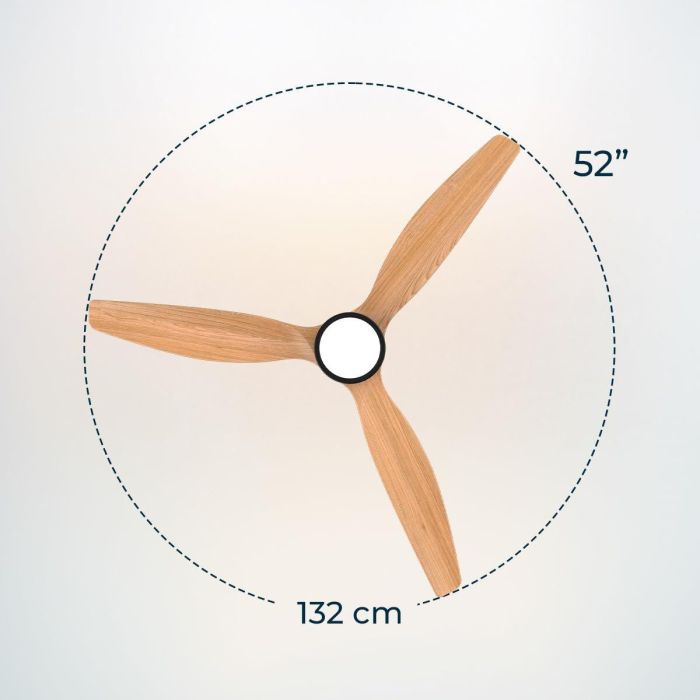 Ventilateur de Plafond avec Lumière Cecotec EnergySilence Aero 5230 18 W 40 W Blanc Bois (3000-6500 K) 6