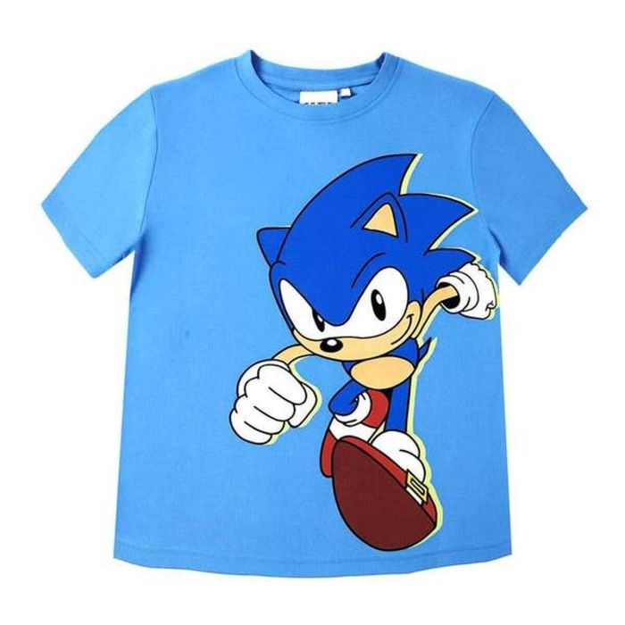 T shirt à manches courtes Enfant Sonic Bleu 39 0 T shirt à manches courtes Enfant Sonic Bleu 39 0