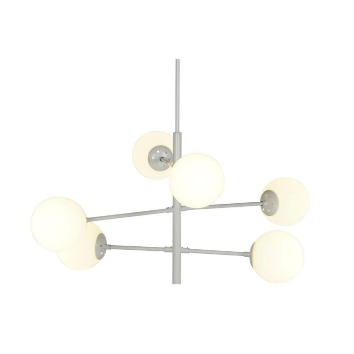 Suspension DKD Home Decor 96 x 73 x 50 cm Verre Métal Blanc 50 W 4