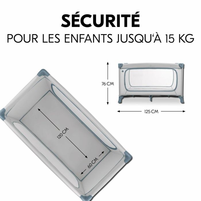 Lit de bébé Hauck Bleu 10 Lit de bébé Hauck Bleu 10
