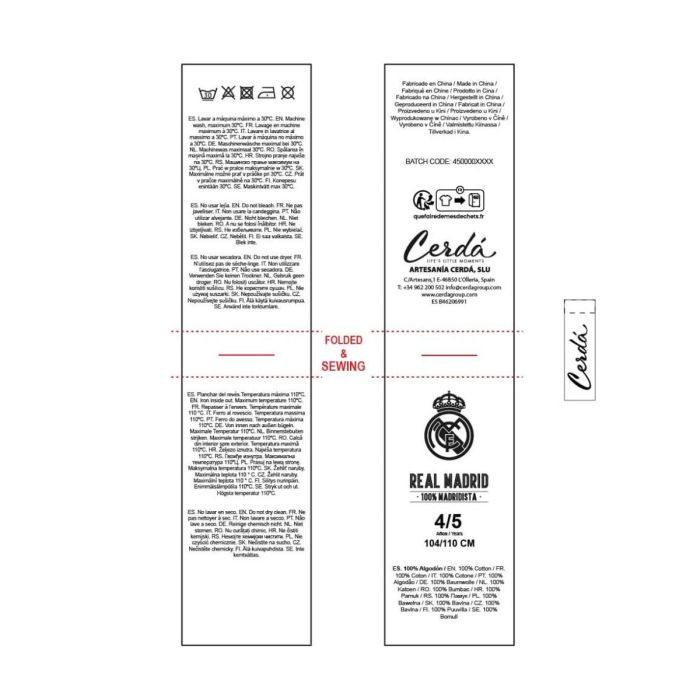 Boxer de Bain pour Enfants Real Madrid C.F. Multicouleur 1