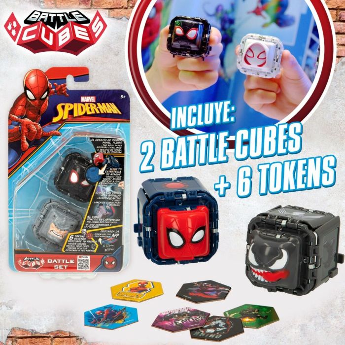 Jeu d’habileté Spider-Man Battle Cubes (12 Unités) 5 Jeu d’habileté Spider-Man Battle Cubes (12 Unités) 5