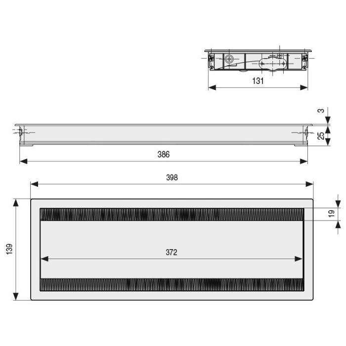 Pasacable Modelo Keisi Con Tapa Reversible Acabado Gris Herrajes Alk 2 Pasacable Modelo Keisi Con Tapa Reversible Acabado Gris Herrajes Alk 2