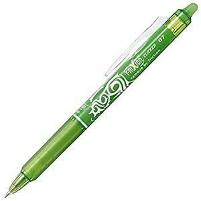 Crayon Pilot Frixion Clicker Encre effaçable Vert 0,4 mm 12 Unités 1
