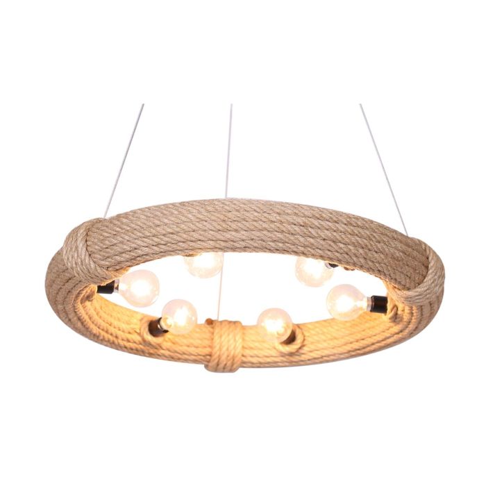 Suspension DKD Home Decor Marron Corde (51 x 51 x 10 cm) (47 X 47 X 10 CM) 2