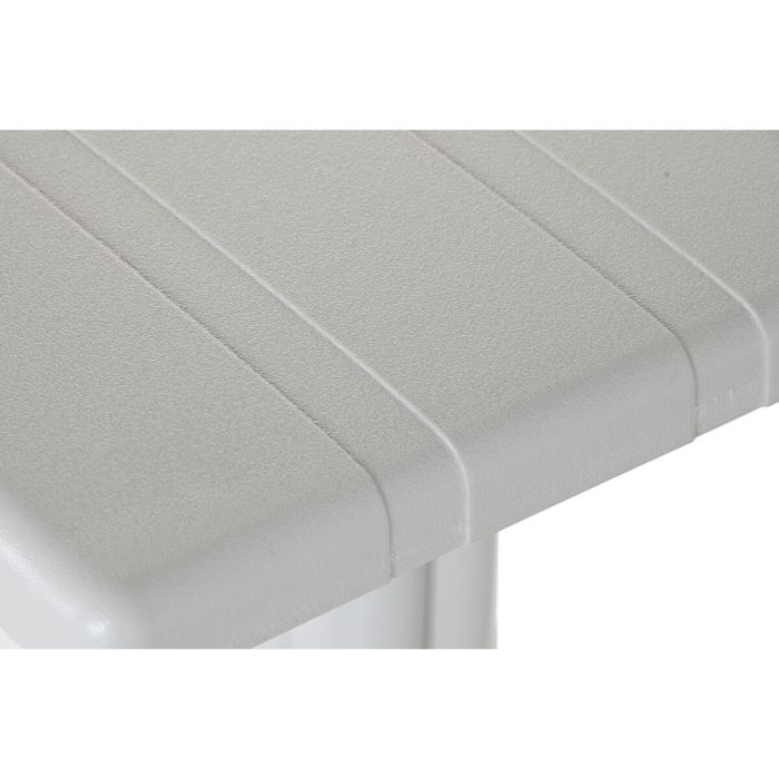 Table de Salle à Manger Home ESPRIT Gris Métal polypropylène 70 x 70 x 75 cm 2 Table de Salle à Manger Home ESPRIT Gris Métal polypropylène 70 x 70 x 75 cm 2