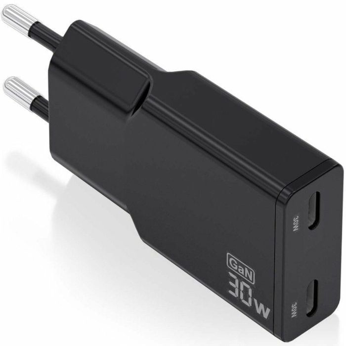 Chargeur mural Aisens ASCH-30W2P049-BK Noir 30 W