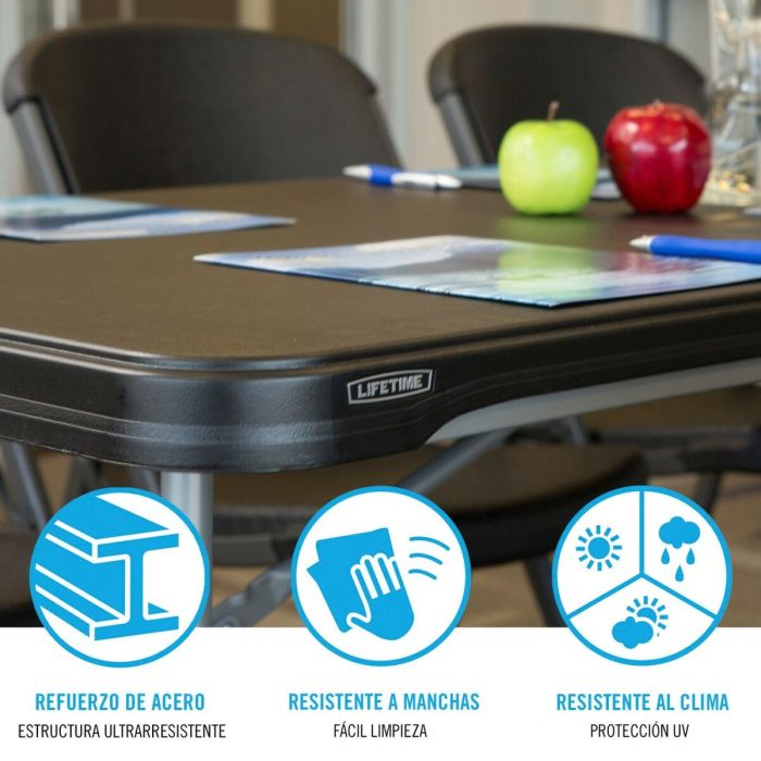 Table Piable Lifetime 182 x 73,5 x 76 cm Acier Plastique 3