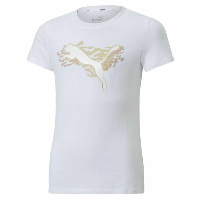 T shirt à manches courtes Enfant Puma Alpha Blanc 0 T shirt à manches courtes Enfant Puma Alpha Blanc 0