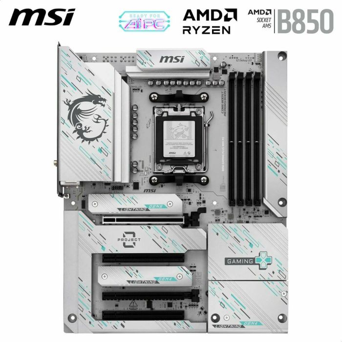 Carte Mère MSI B850 GAMING PLUS WiFi PZ AMD B850 AMD AM5 7 Carte Mère MSI B850 GAMING PLUS WiFi PZ AMD B850 AMD AM5 7