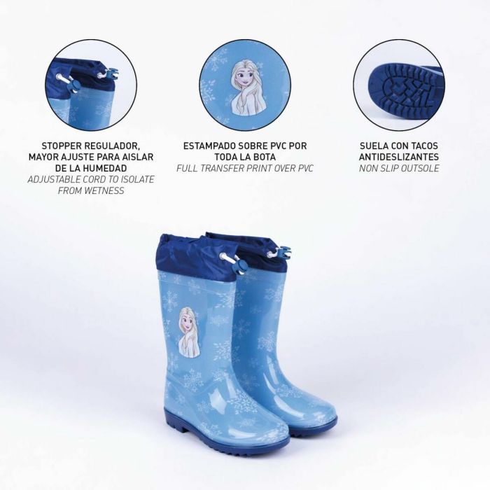 Bottes en Caoutchouc pour Enfants Frozen Bleu 4
