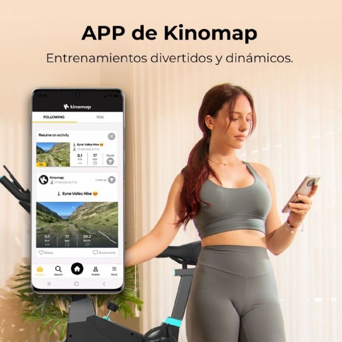 Vélo statique Cecotec DrumFit Indoor 10000 MagnoMotor Connected Bluetooth App 2