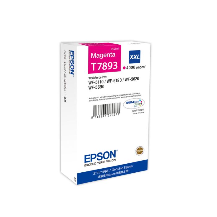 Cartouche d'encre originale Epson T789340 Magenta 0 Cartouche d'encre originale Epson T789340 Magenta 0