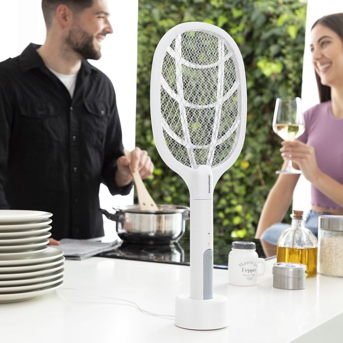 Raquette Anti-insectes Rechargeable 2 en 1 avec Lumière UV KL Rak InnovaGoods 9