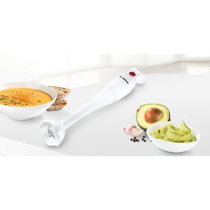 Bosch MSMP1000 Mixeur plongeant YourCollection - 350 W - 1 vitesse - Blanc Bosch MSMP1000 Mixeur plongeant YourCollection - 350 W - 1 vitesse - Blanc
