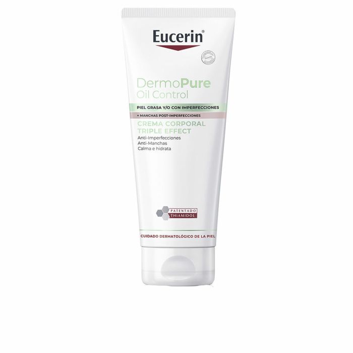 Eucerin Crème Corps Triple Effet DermoPure 200 ml - Anti-Imperfections et Cicatrices d'Acné