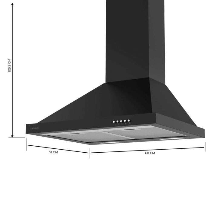 Hotte standard Cecotec Bolero Flux PM 606500 Noir 60 cm 7