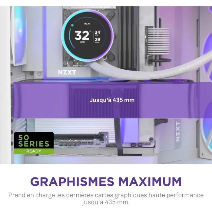 NZXT CM-H92FW-P1 Boîtier PC H9 Flow RGB Blanc avec Ventilateurs RGB et Contrôleur CAM 2 NZXT CM-H92FW-P1 Boîtier PC H9 Flow RGB Blanc avec Ventilateurs RGB et Contrôleur CAM 2