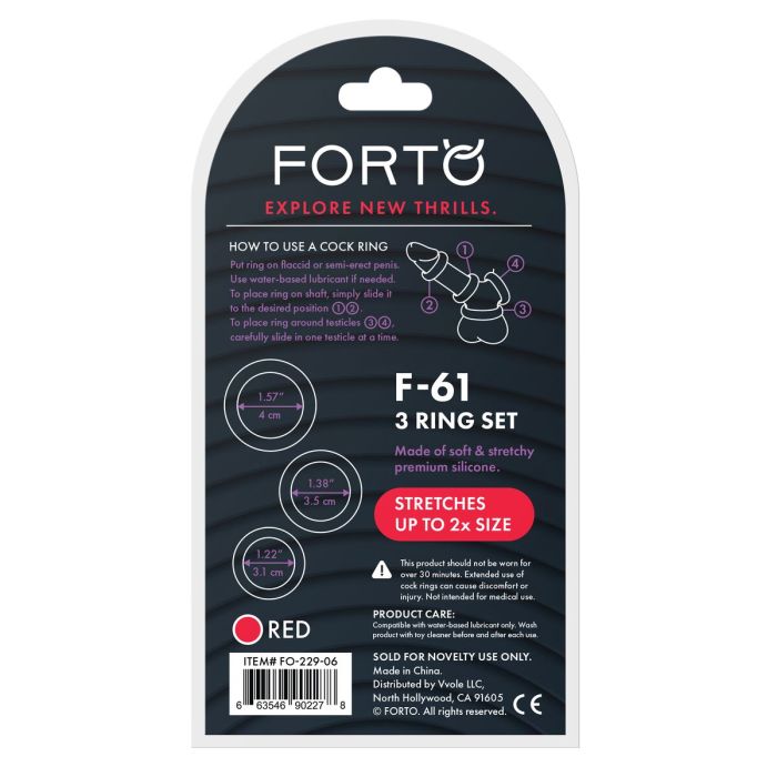 Anneau Pénis Forto Bleu (Taille unique) 10 Anneau Pénis Forto Bleu (Taille unique) 10