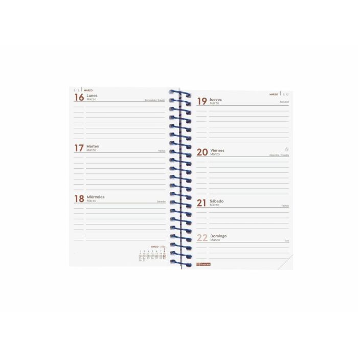 Agenda Finocam YEAR Bleu Mini 7,9 x 12,7 cm 2026 3