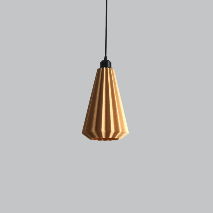 LINDOR Lampe Suspension "Lindor" Beige/Fleuron Noir/Câble Noir 3