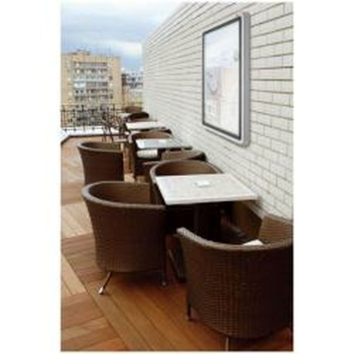 Planche de liège Nobo Blanc Aluminium 1