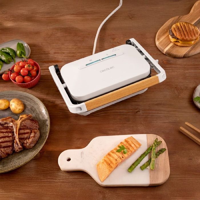 Barbecue Électrique Cecotec Rock'nGrill 1200 Wood W 1300 W 2