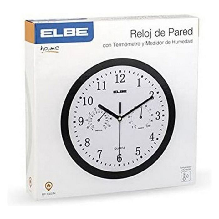 Horloge Murale ELBE RP-1005-N Blanc/Noir 1