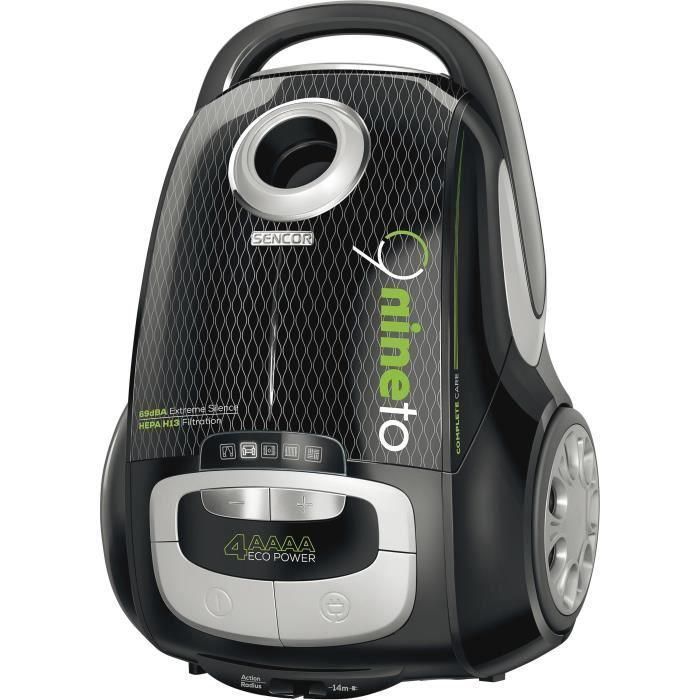 Aspirateur traineau avec sac - SENCOR - SVC 9000BK - 800 W - 69 dB - 4 L - Noir 1