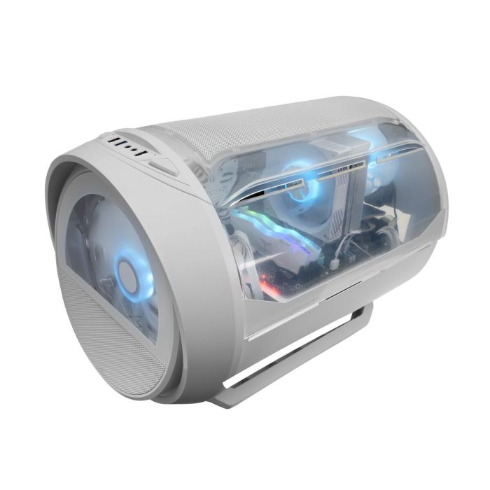 Boîtier ATX semi-tour Mars Gaming MCCYLONW Blanc 8