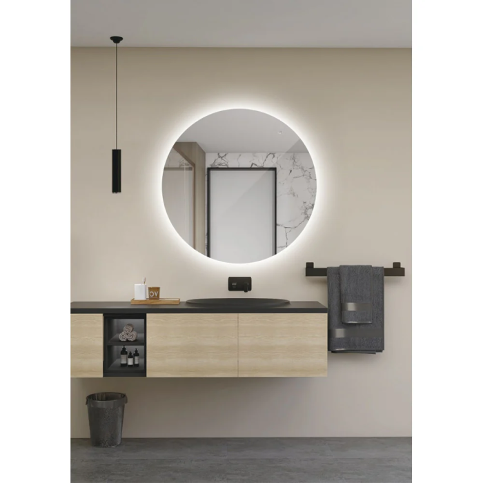 LIMEX Miroir Lumineux Salle de Bain Lisboa Ø80cm Blanc Froid Capteur Anti-buée / On-Off LIMEX-LISB002/80 4