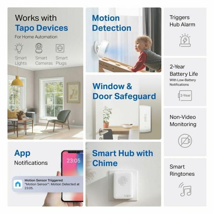 Système d´alarme TP-Link TAPO T30 KIT 6 Système d´alarme TP-Link TAPO T30 KIT 6