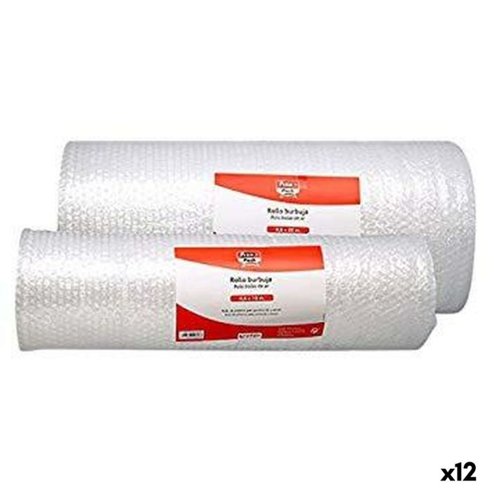 Papier à bulles Fixo Transparent 1 m 25 m (12 Unités)