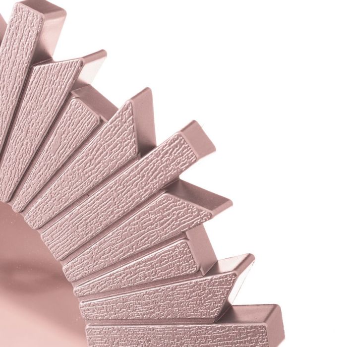 Miroir mural Rose 25 x 1,5 x 25 cm (3 Unités) 2