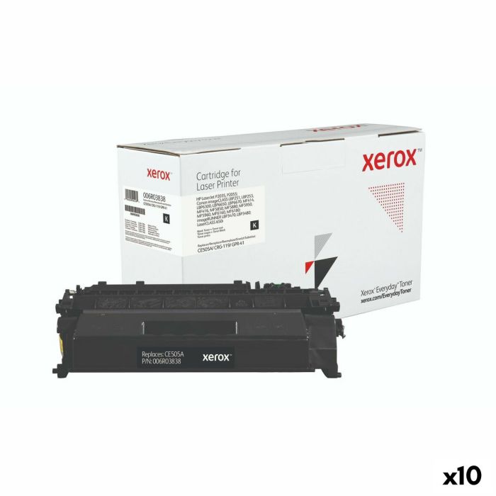 Toner Xerox CE505A Noir (10 Unités)