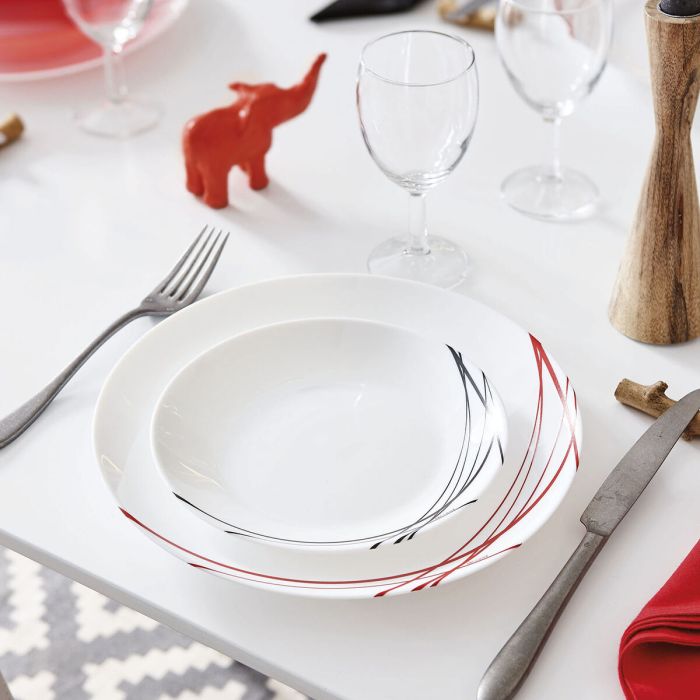 Assiette à dessert Arcopal Domitille Bicolore verre (Ø 18 cm) (12 Unités) 2 Assiette à dessert Arcopal Domitille Bicolore verre (Ø 18 cm) (12 Unités) 2