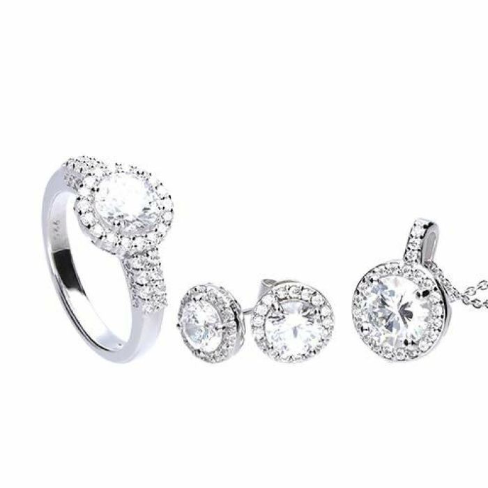 Ensemble Collier et Boucles d'oreille Diamonfire 1312691903175 Bague 1