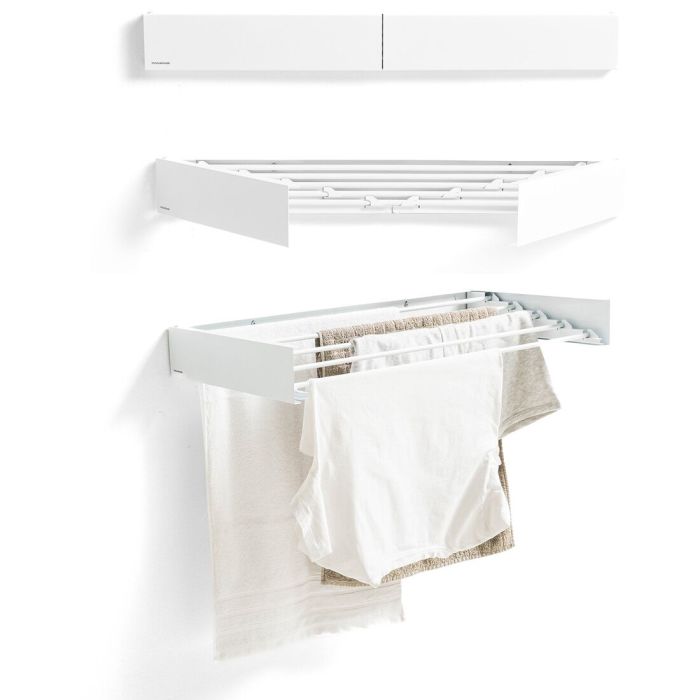 Étendoir mural pliable extensible rétractable Dryva 80 InnovaGoods 6
