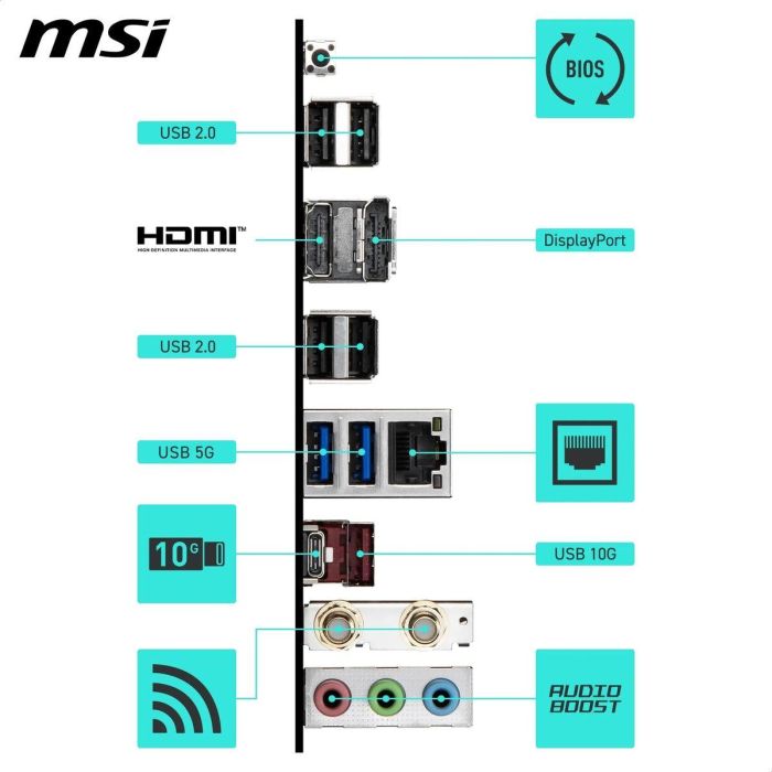 Carte Mère MSI B550 AMD AM4 AMD B550 AMD 2