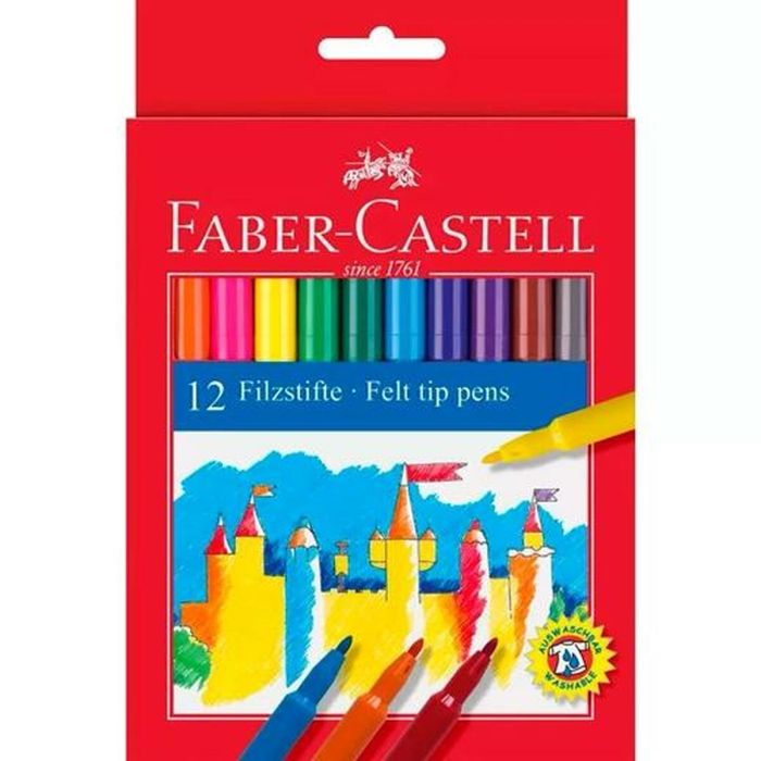 Ensemble de Marqueurs Faber-Castell Multicouleur (10 Unités) 1