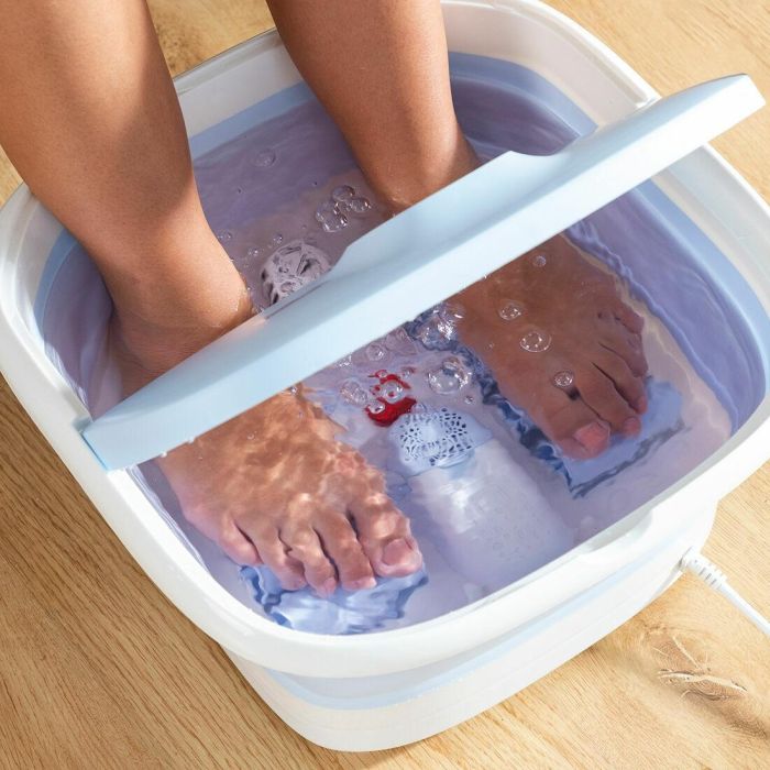 Pack Spa pour les Pieds Pliable avec Rouleaux et Hydromassage et Coupe-ongles avec lumière LED, loupe et lime InnovaGoods 11 Pack Spa pour les Pieds Pliable avec Rouleaux et Hydromassage et Coupe-ongles avec lumière LED, loupe et lime InnovaGoods 11