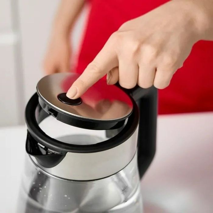 Bouilloire Mpm MCZ-122 Noir Gris verre Acier inoxydable 2200 W 1,7 L 4