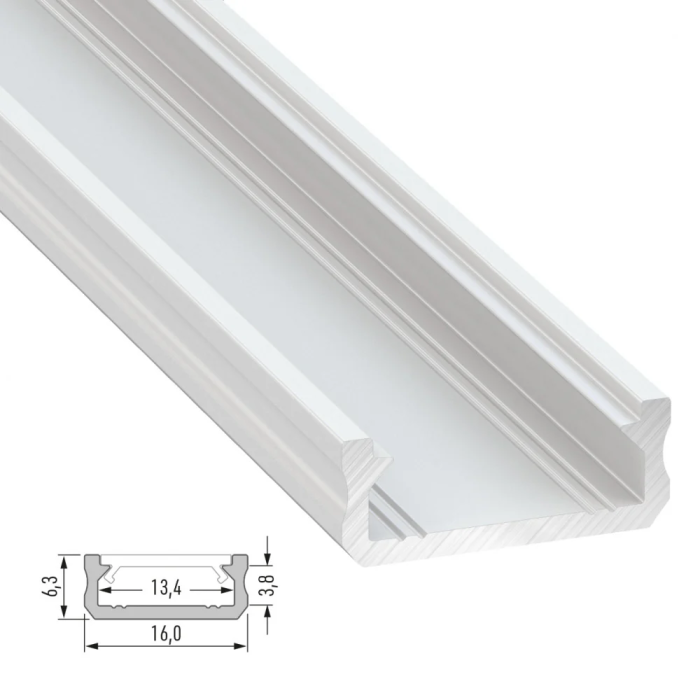 Profilé Aluminium Type D 2,02M 1