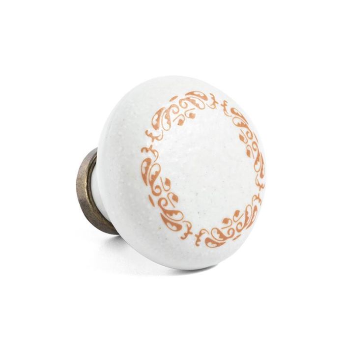 Pomo Porcelana Trilla Ø35 H28 Gres/Bronce Acabado Bronce Distancia Ø35 Giusti 2