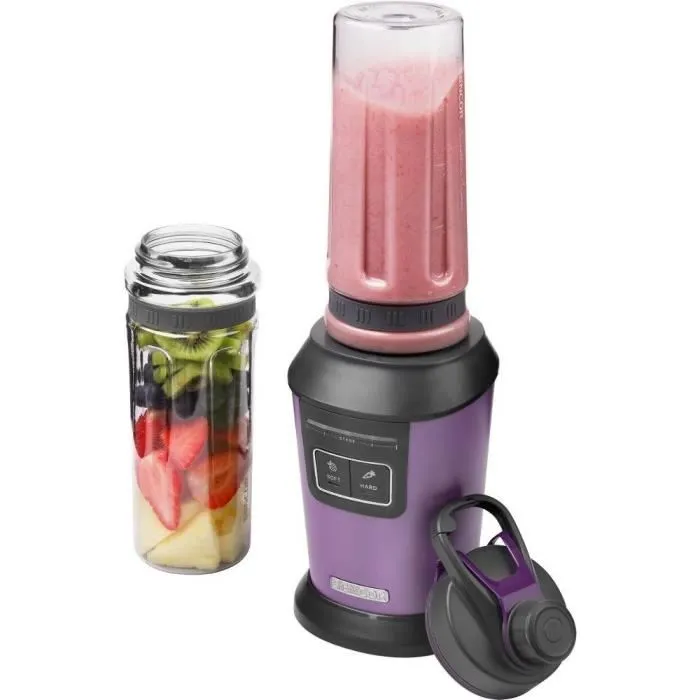 Sencor SBL 7173VT - Machine à smoothie 800W, 2 programmes (SOFT/HARD), 6 lames inox, bouteille 0,6L Tritan sans BPA, couvercle sous vide