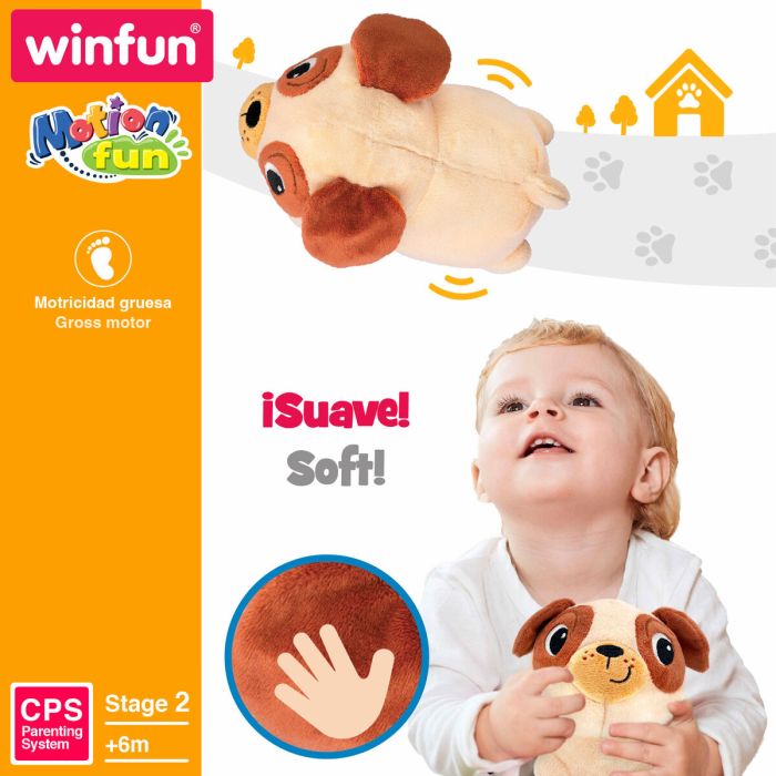Peluche qui bouge Winfun Tissu Peluche Plastique 17 x 15 x 13 cm (2 Unités) 4