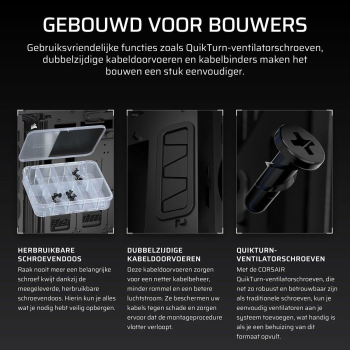 Boîtier ATX semi-tour Corsair Noir 10 Boîtier ATX semi-tour Corsair Noir 10