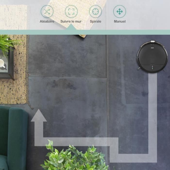 Aspirateur Robot laveur connecté - LIVOO - DOH145 WASH'UP - 1000 Pa - 70 min - 2 réservoirs - Noir 5 Aspirateur Robot laveur connecté - LIVOO - DOH145 WASH'UP - 1000 Pa - 70 min - 2 réservoirs - Noir 5