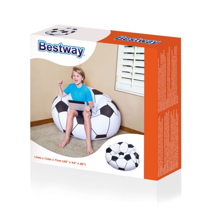 Bestway Fauteuil Géant Football 114x112x66 cm +6 Ans Intérieur et Jardin 75010 4