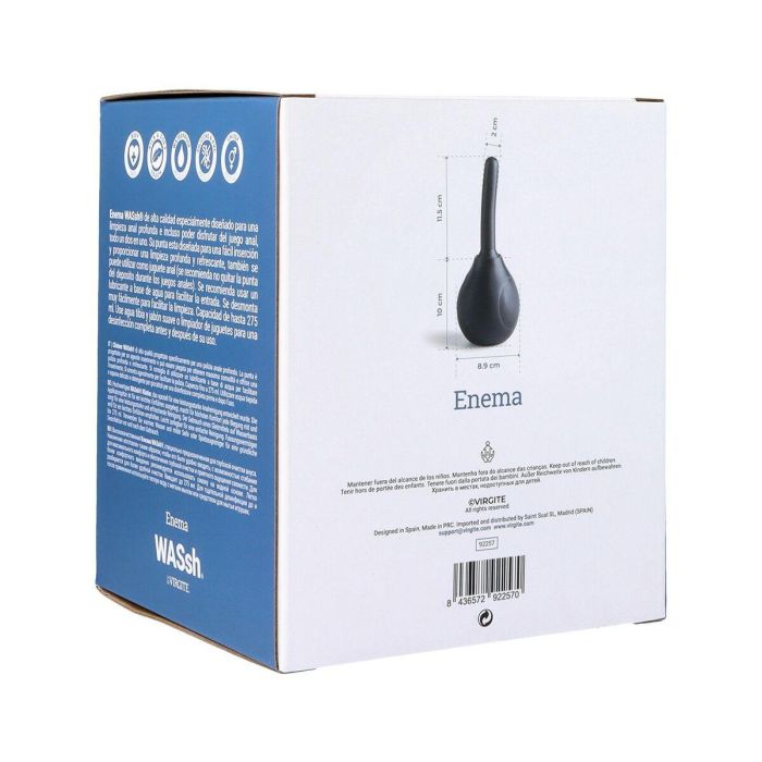 Poire Butt Plug extensible Virgite Noir 275 ml 4